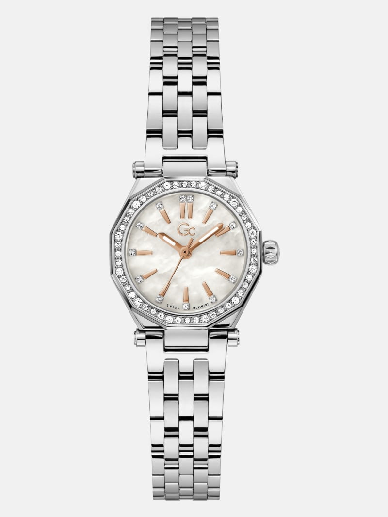Gc Silver-Tone Analog Watch