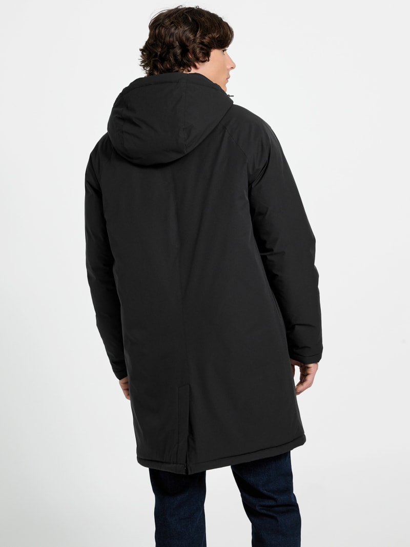 Logo padded coat