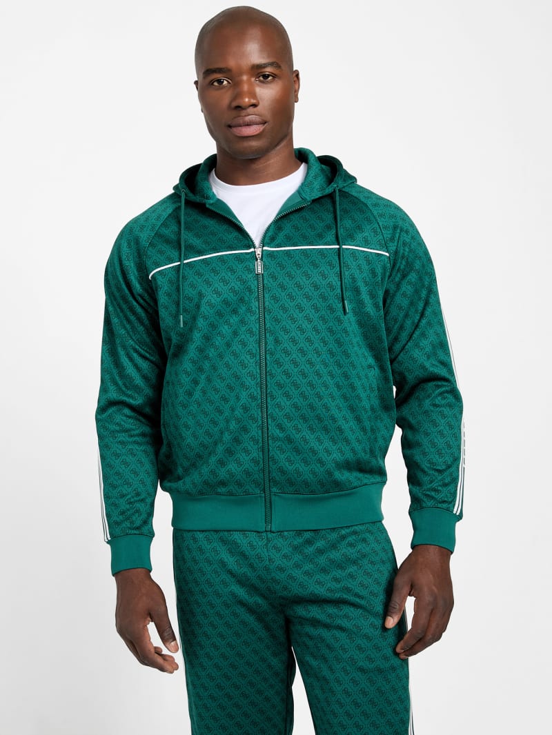 GUESS® Eco Parimo Jacquard Full-Zip Hoodie