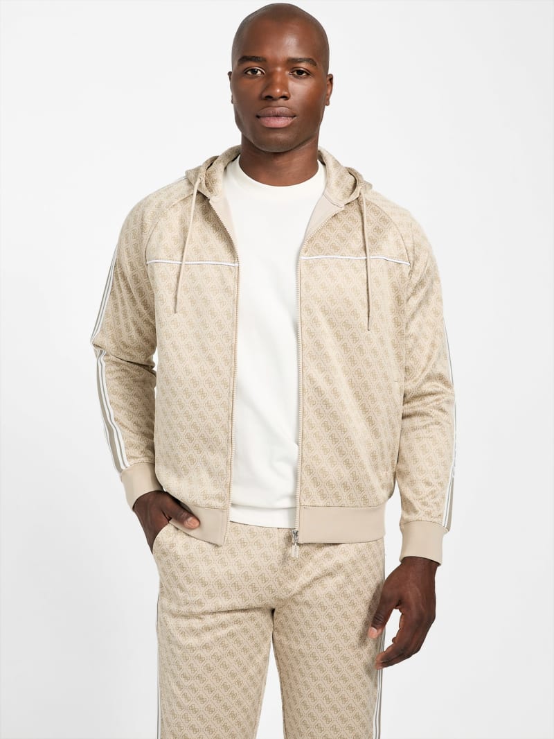 GUESS® Eco Parimo Jacquard Full-Zip Hoodie Men