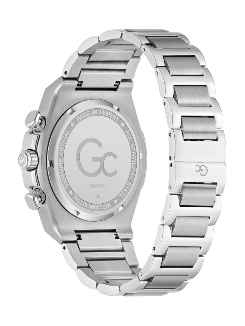 GUESS® Gc Silver-Tone Chronograph Watch