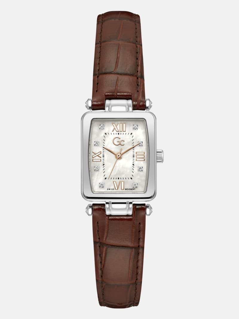 GUESS® GC Genuine leather analogue watch