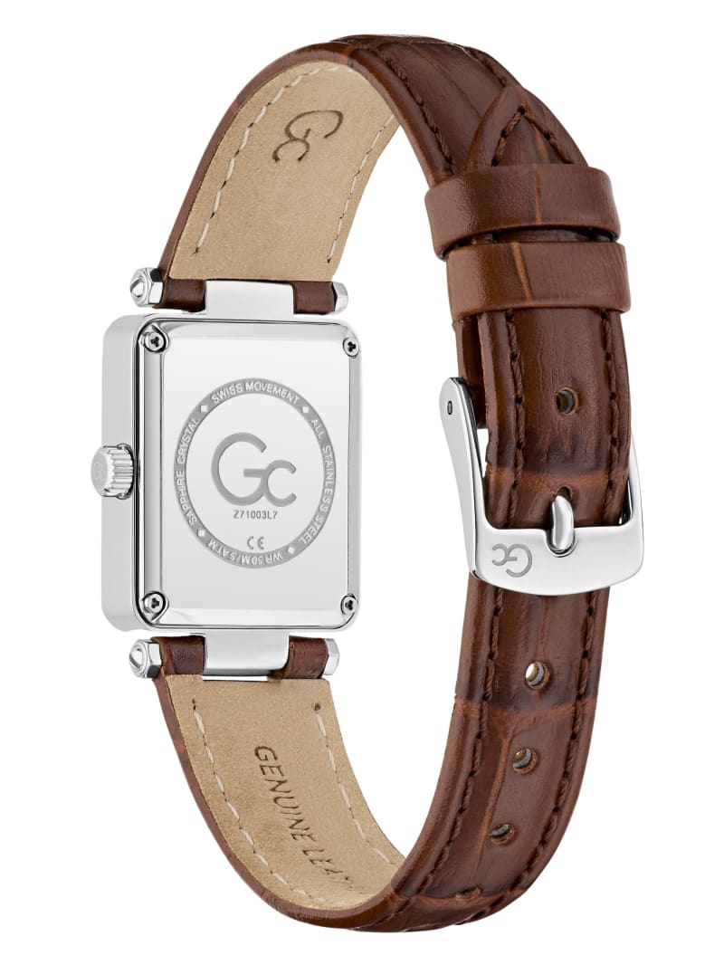 GC Genuine leather analogue watch