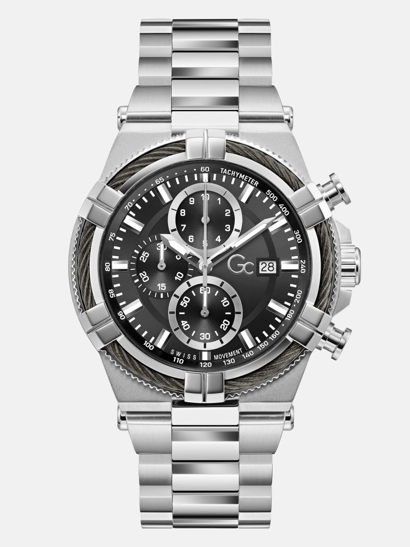 GUESS® GC Stainless Steel multi-function watch 44 mm