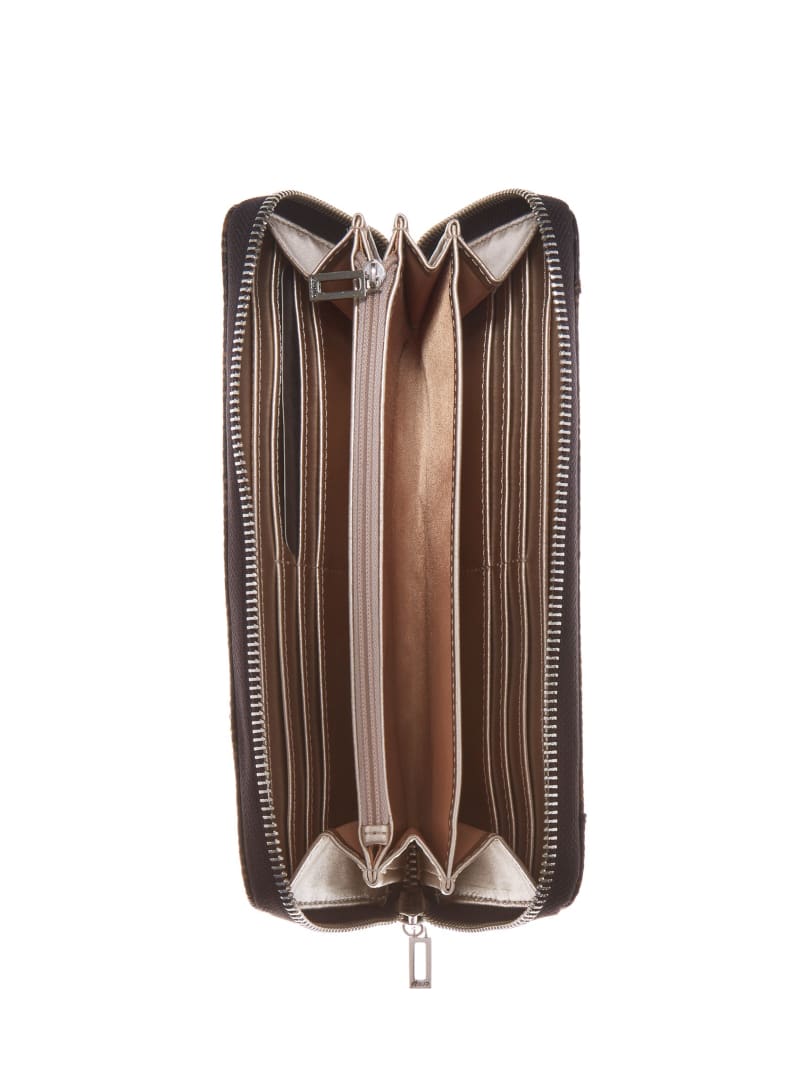 Guess Cessily Quilted Large ZipAround Wallet ZB767946COG