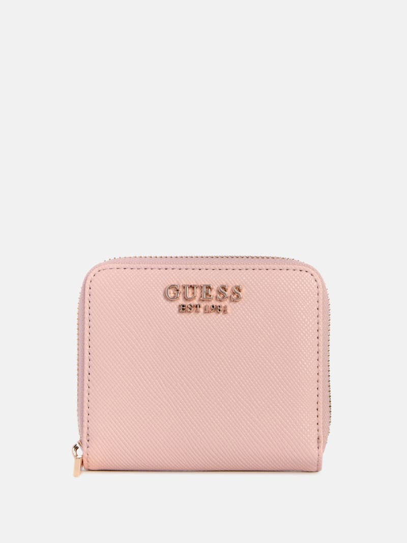 GUESS Wallet 'LAUREL II SLG LARGE ZIP AROUND' In Black - 12