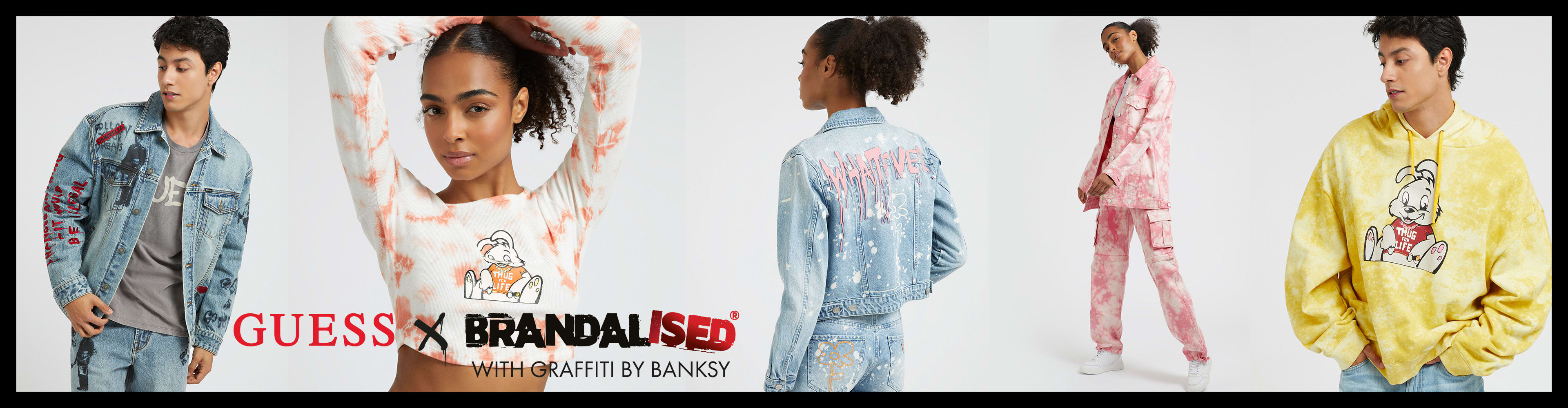 GUESS X BRANDALISED WITH GRAFFITI BY BANKSY COLLECTION