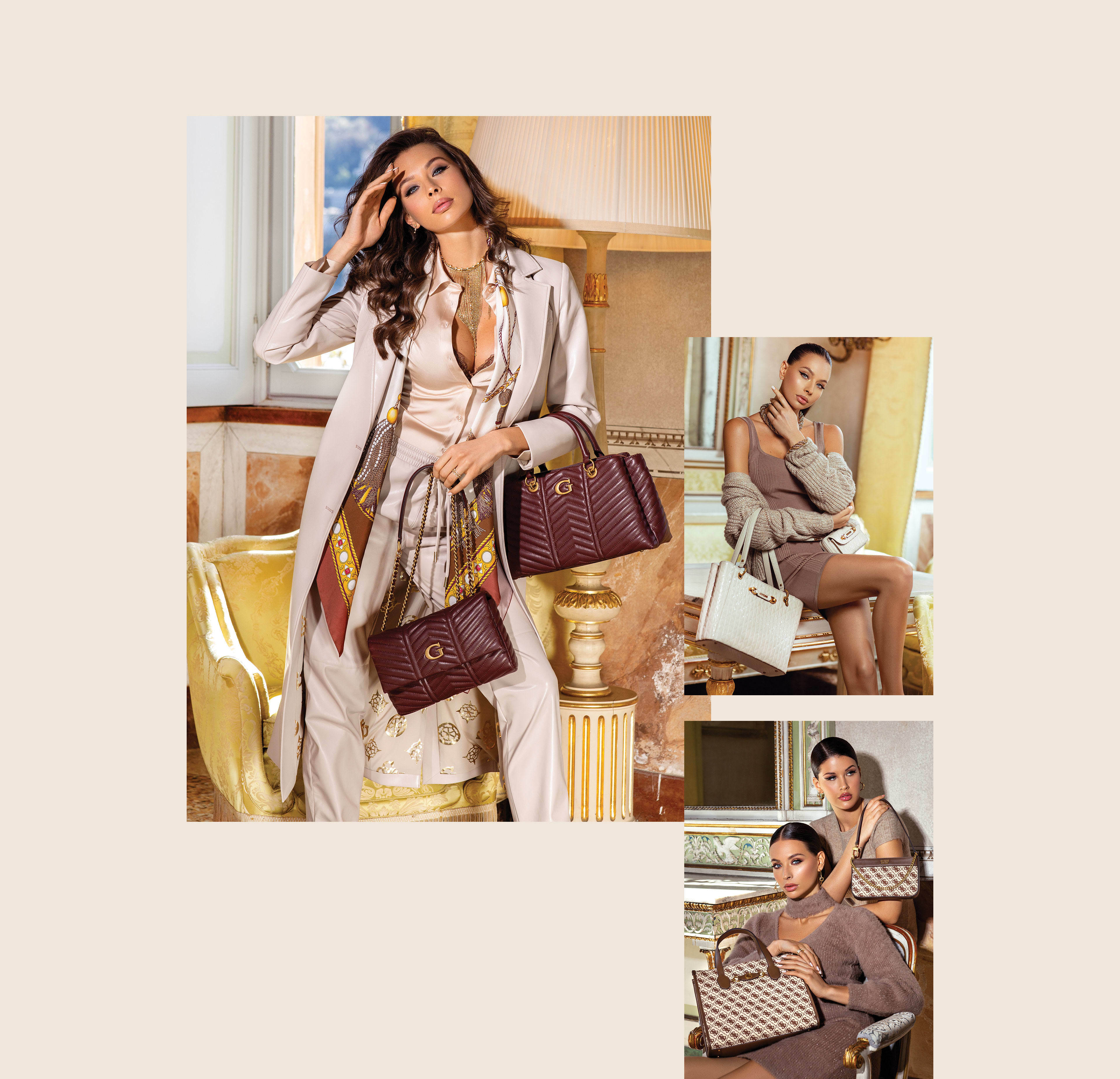 Embody timeless sophistication with these handbags.