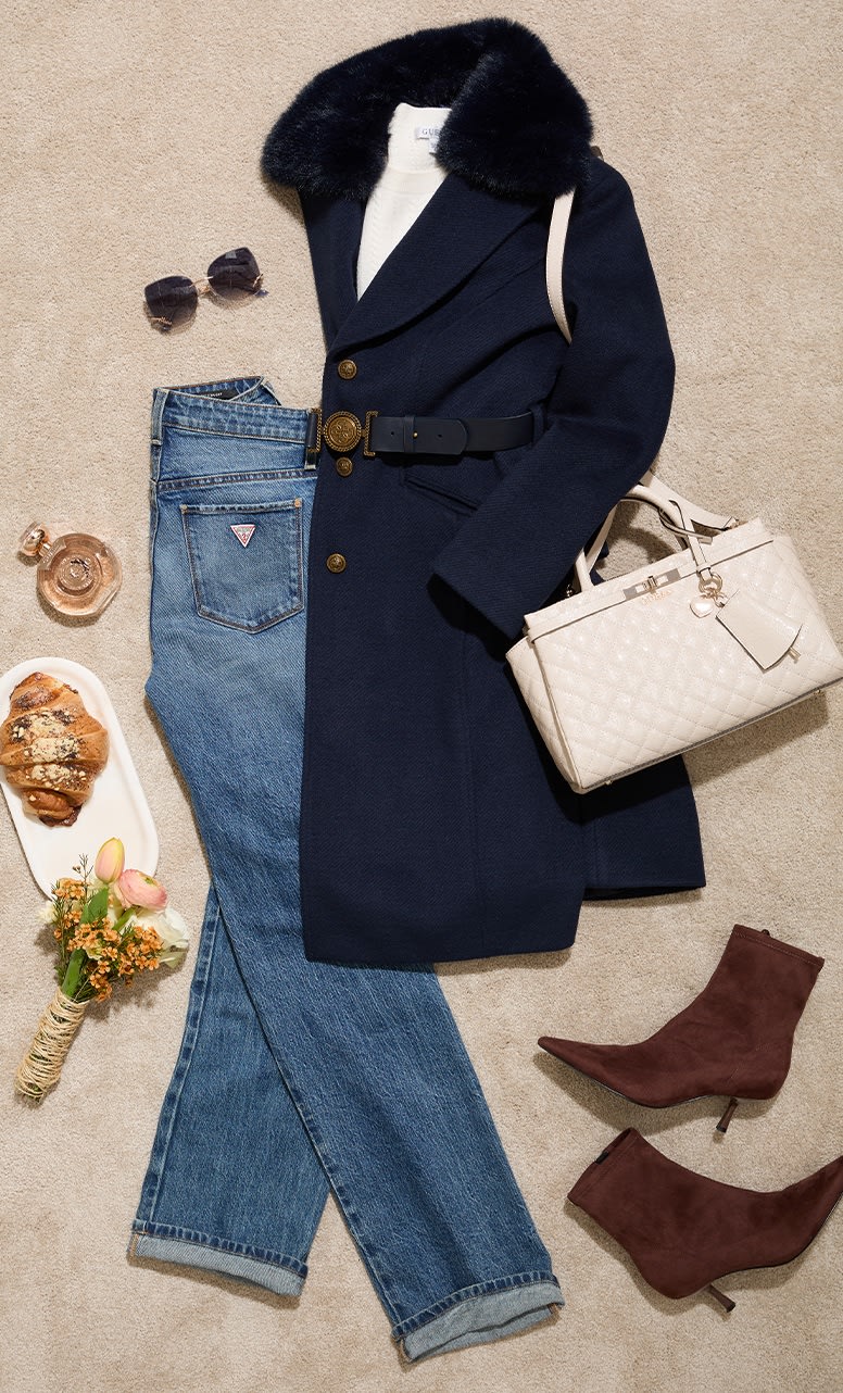 Warmth, in the form of a luxe coat, is always welcomed on a chilly day.