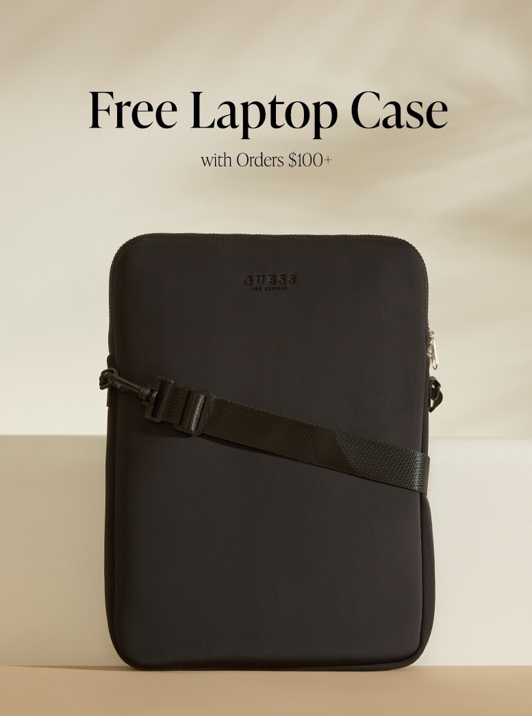 free black laptop case gift with orders $100+