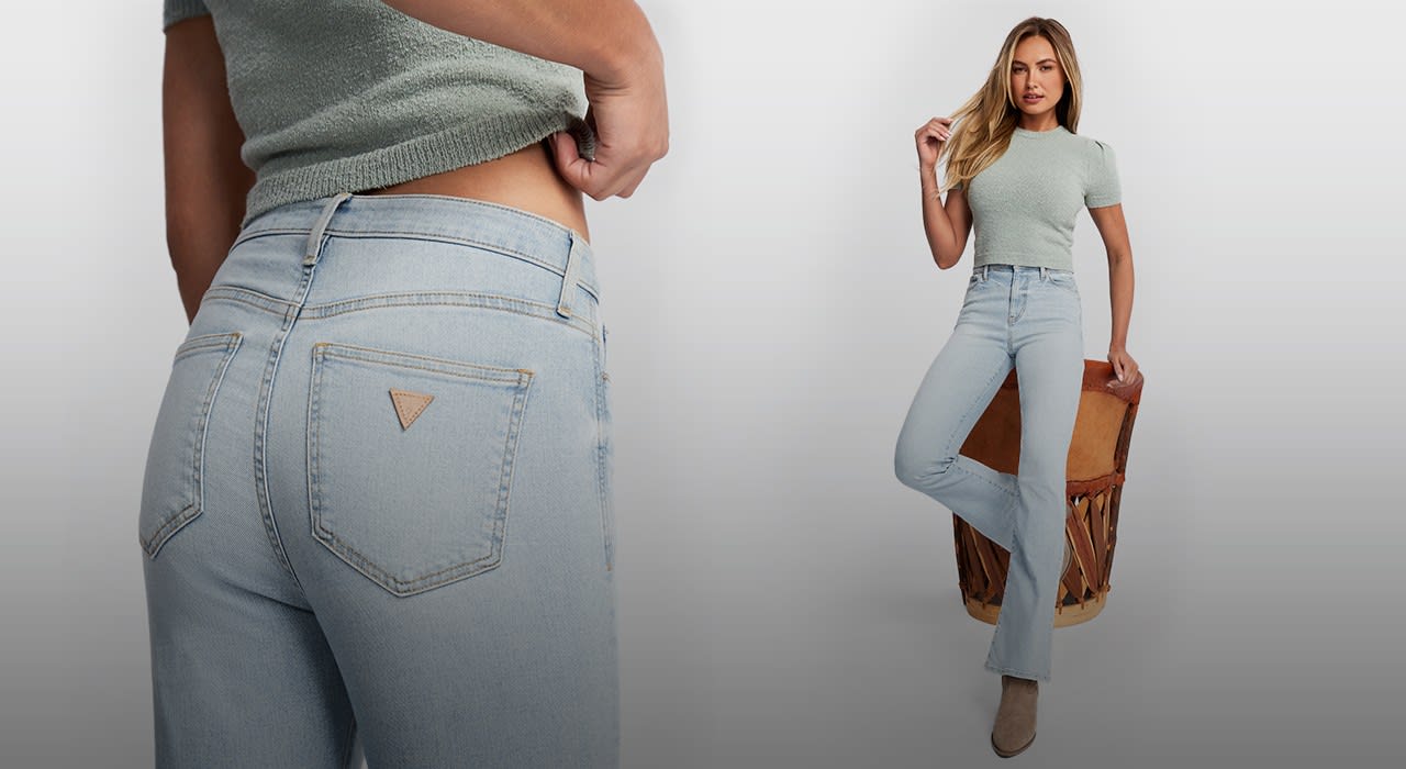 Denim Acampanado y Bootcut Mujer Vaqueros de Mujer GUESS