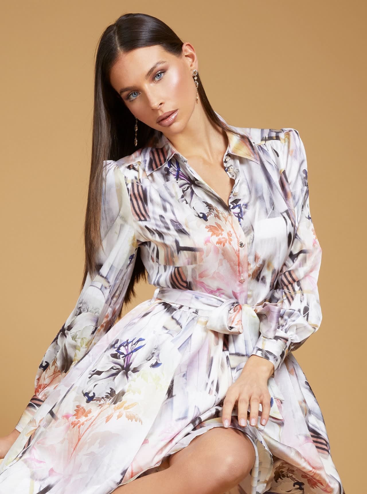 Corsage plisse mini hot sale dress