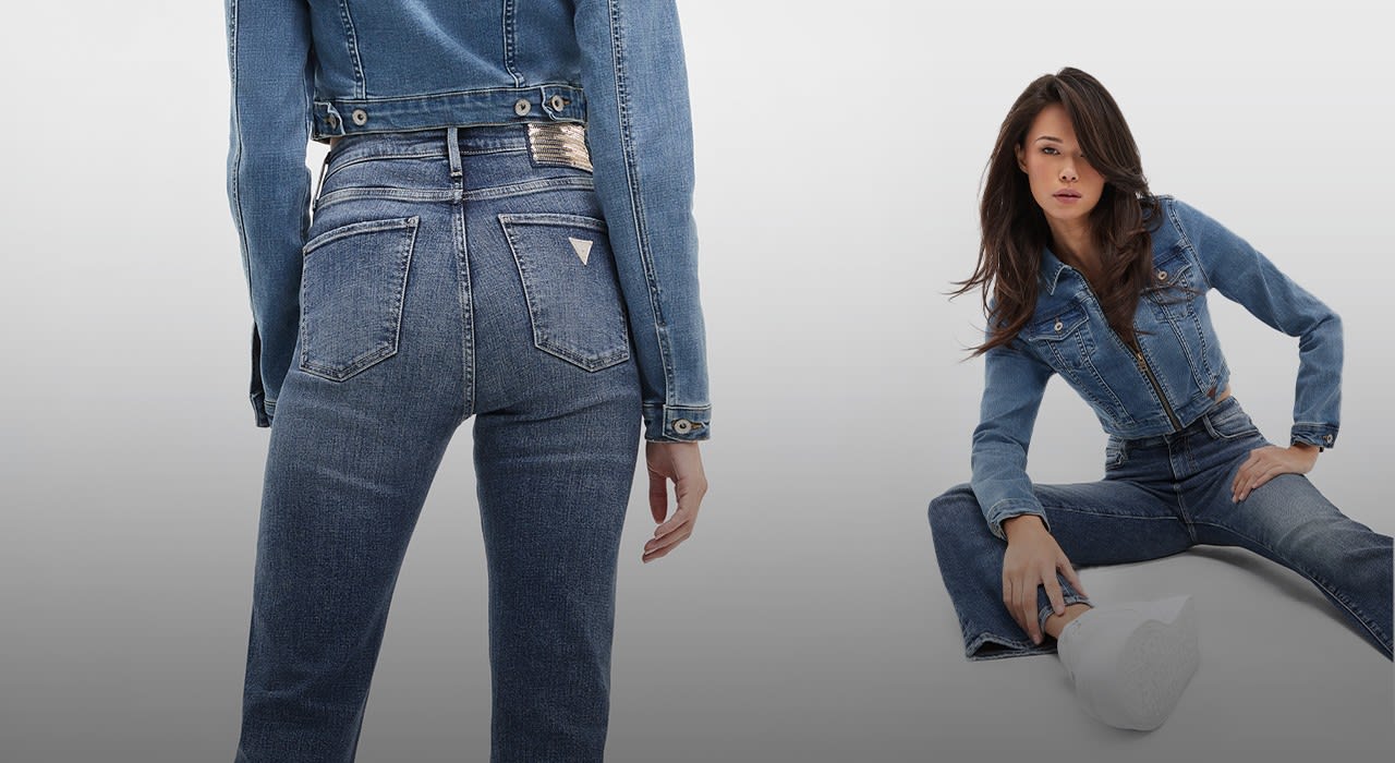 Jeans a zampa clearance guess