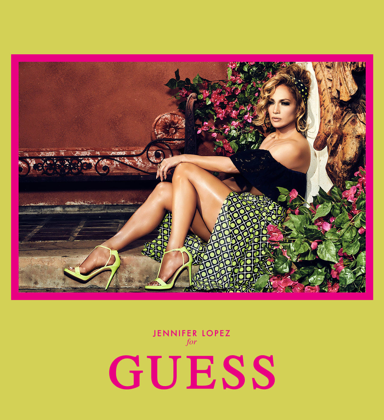 jennifer lopez guess dress