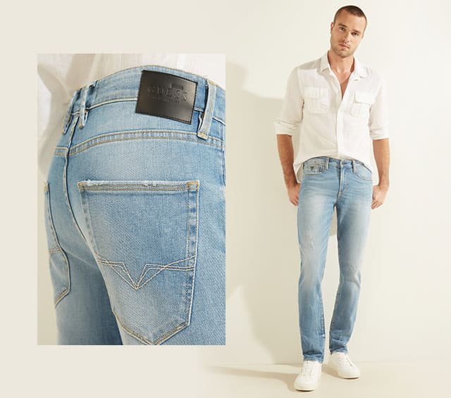 Tapered jeans for men