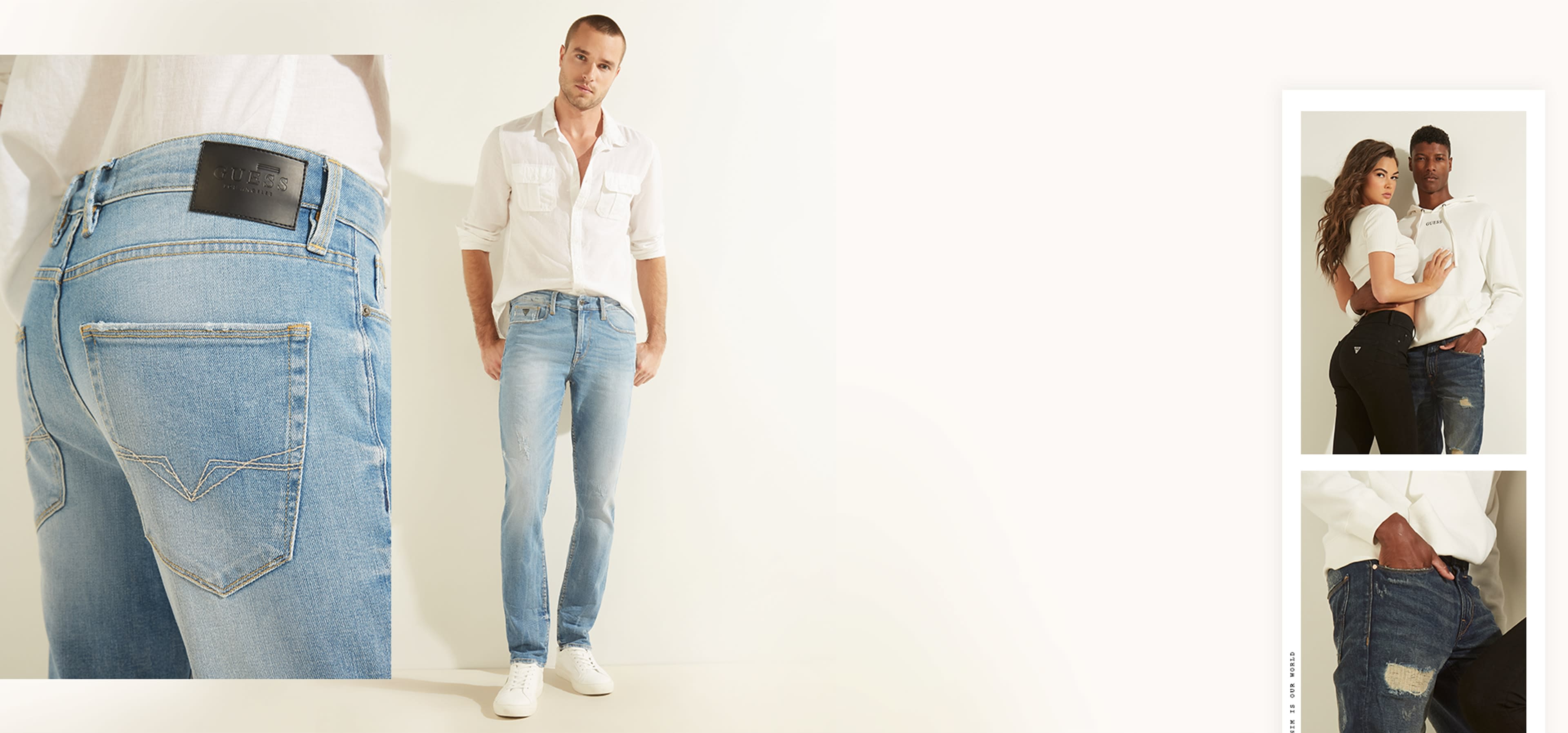 Tapered jeans for men