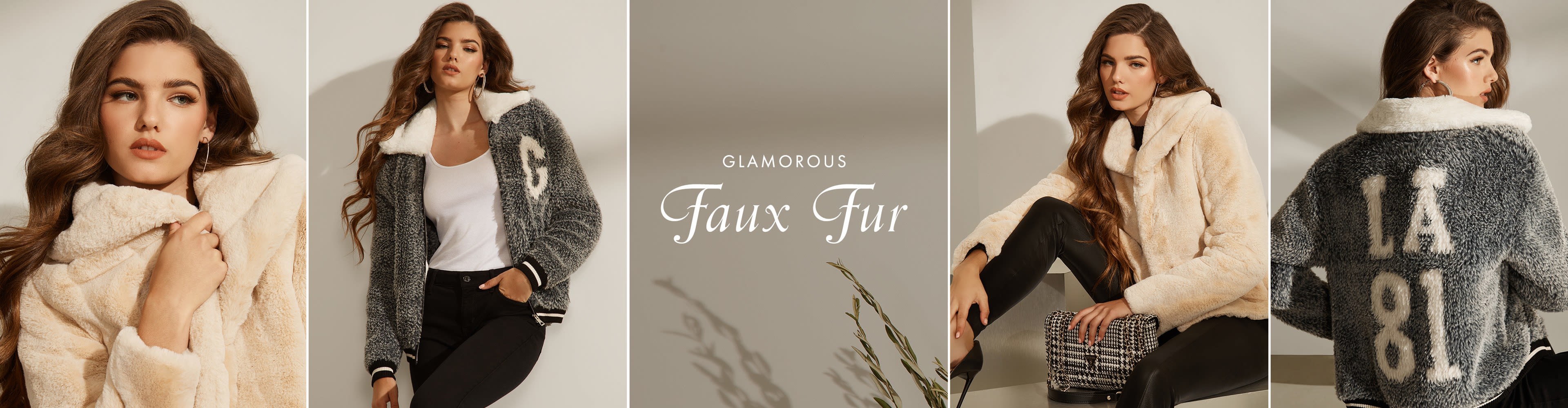 Faux fur jackets for women