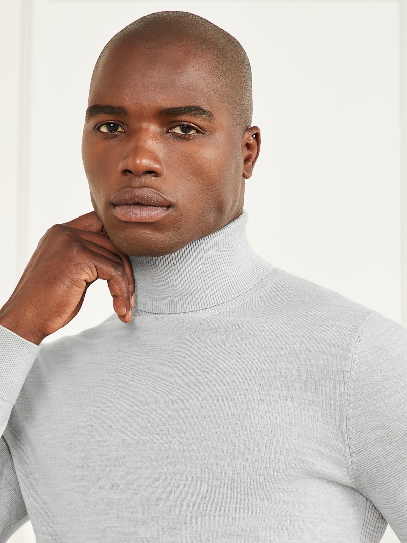 Merino Wool Turtleneck Sweater | GUESS Factory