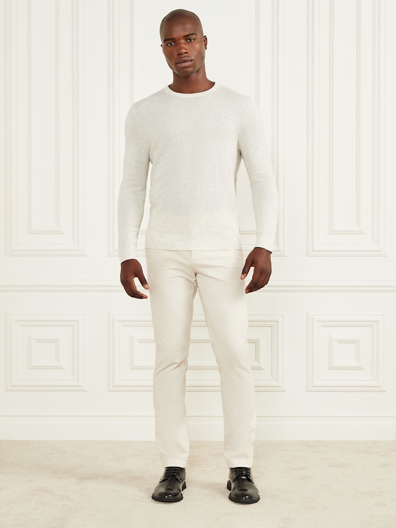 Cashmere-Blend Crewneck Sweater | GUESS Factory Cashmere-Blend Crewneck Sweater | GUESS Factory