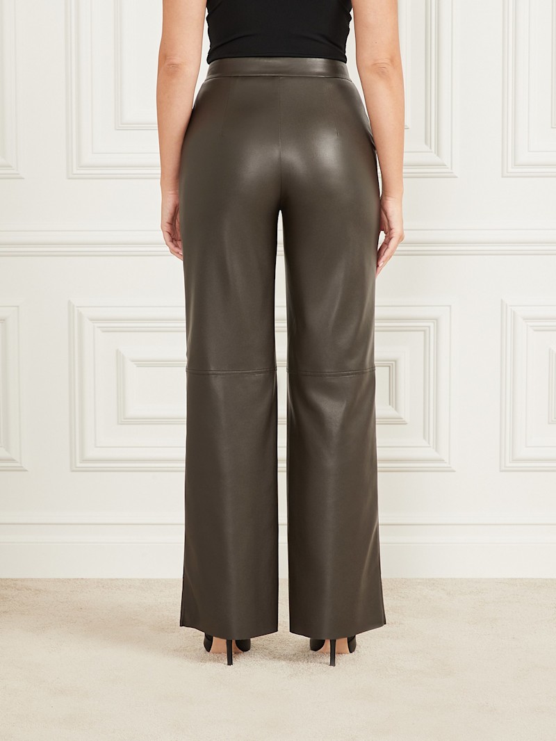 パンツ argue BUFFY VINTAGE PANTS DARK CAMEL Men's Pants in solarised satin | Black | Diesel