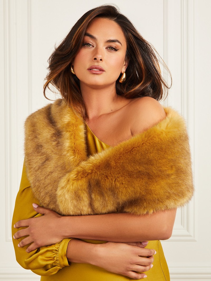 Lucylle Faux-Fur Shawl Scarf | Marciano