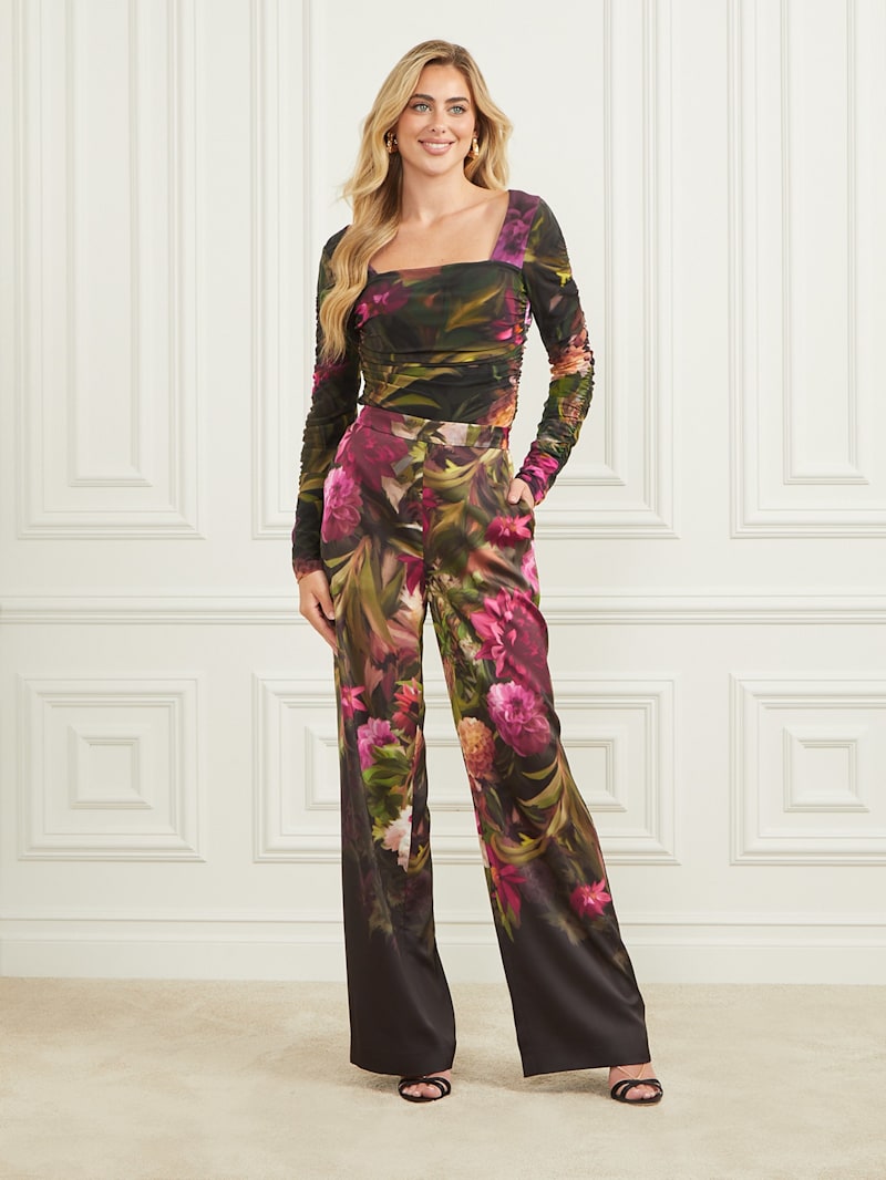 Sandy Printed Gathered Top | Marciano