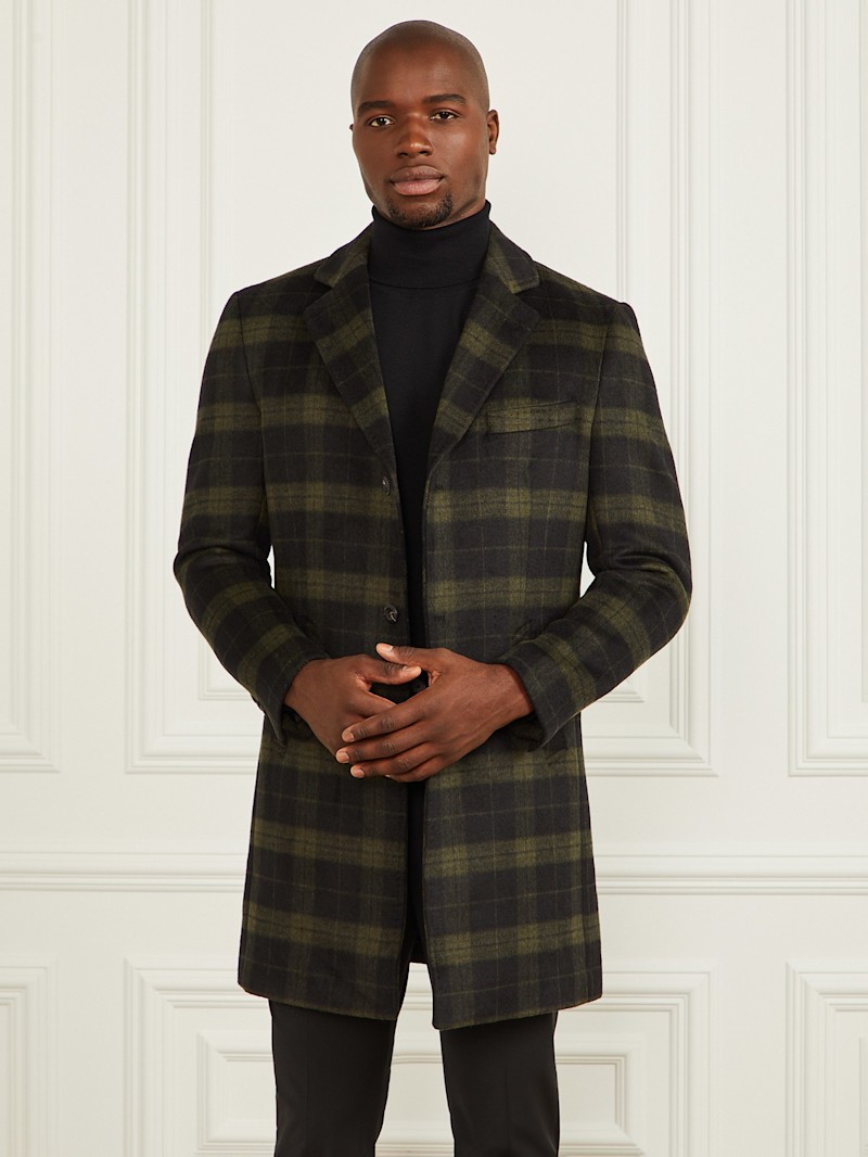 【未使用】tweed plaid middle coat Sサイズ tweed plaid middle coat /2color un1492 | Until.