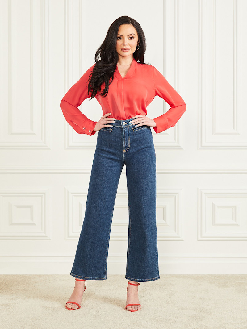 Bulma Satin Blouse | GUESS