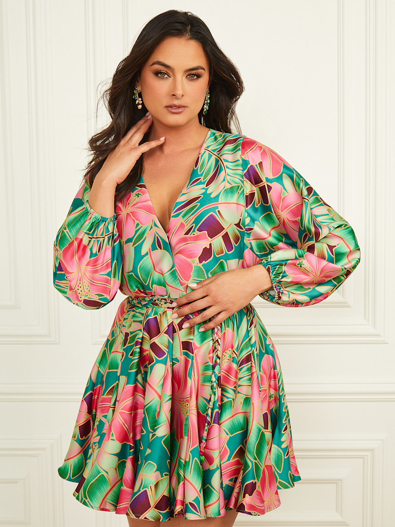 Maya Paradiso Belted Dress | GUESS