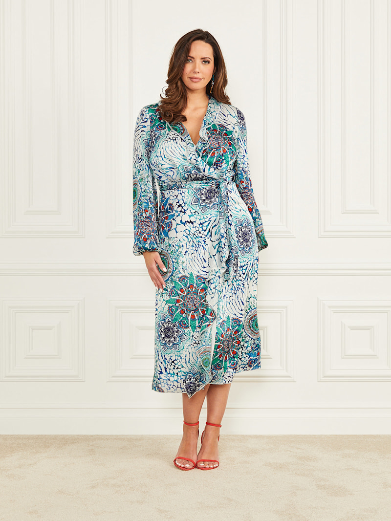 Mina Printed Wrap Dress | Marciano
