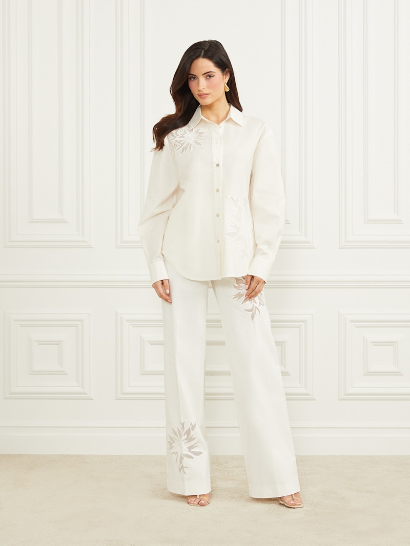 Glam de Fleur Embroidered Shirt | GUESS