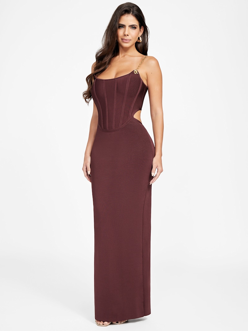 ヴァクトーヴォヤージュ　NIGHT THE ROOM DRESS MAXI Light Up The Room Maxi Dress Black | Parallel