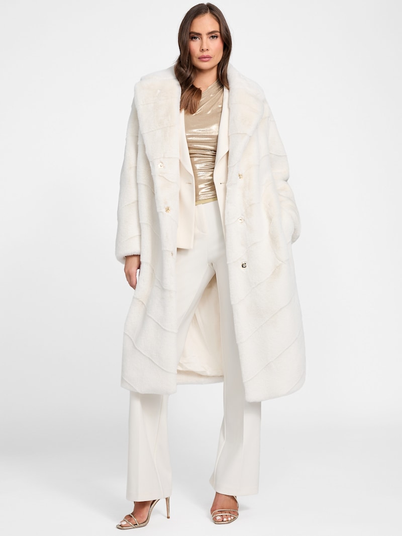 Maya Longline Faux-Fur Coat | Marciano