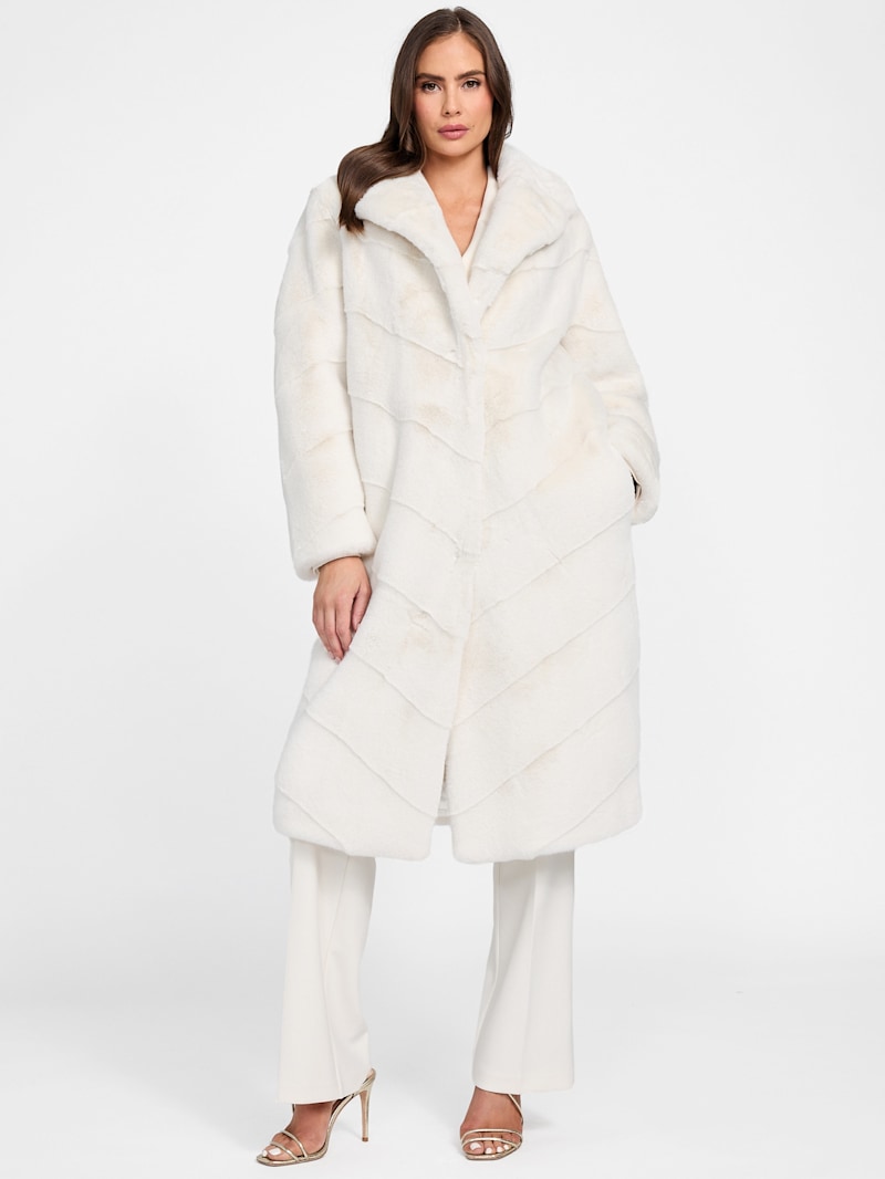Maya Longline Faux-Fur Coat | Marciano