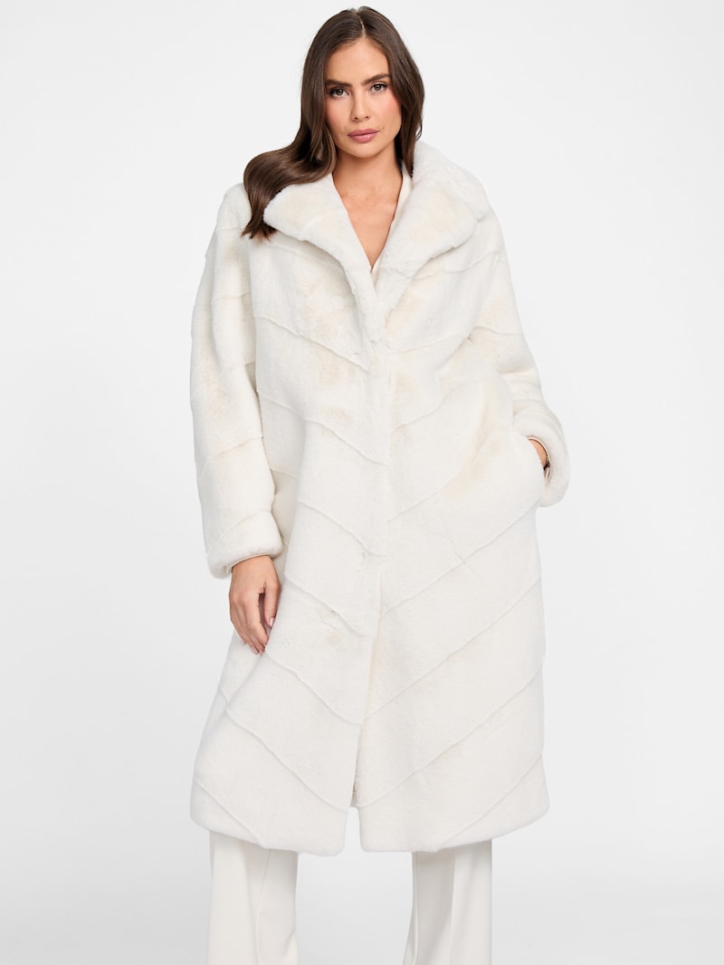 Maya Longline Faux-Fur Coat | Marciano