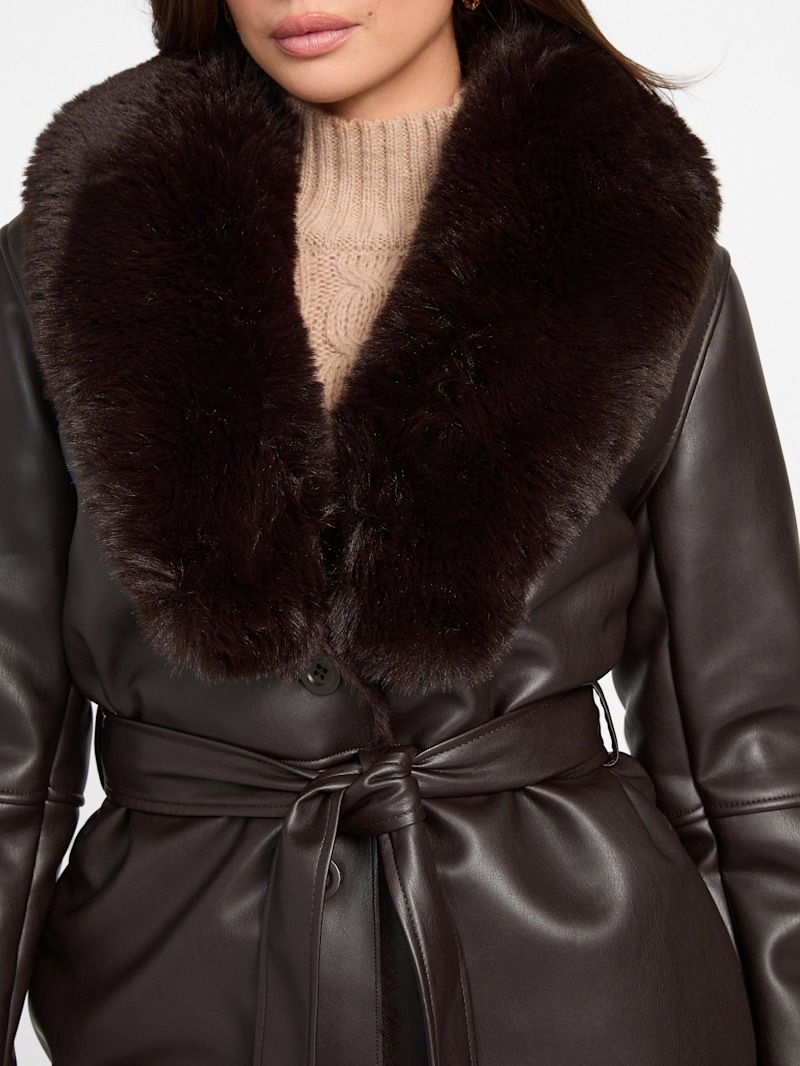 Zoey Faux-Leather Coat | Marciano