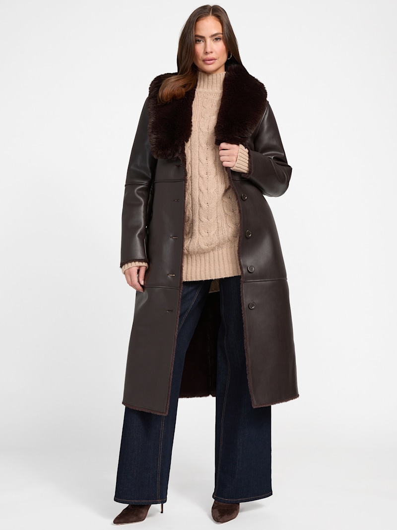 Zoey Faux-Leather Coat | Marciano