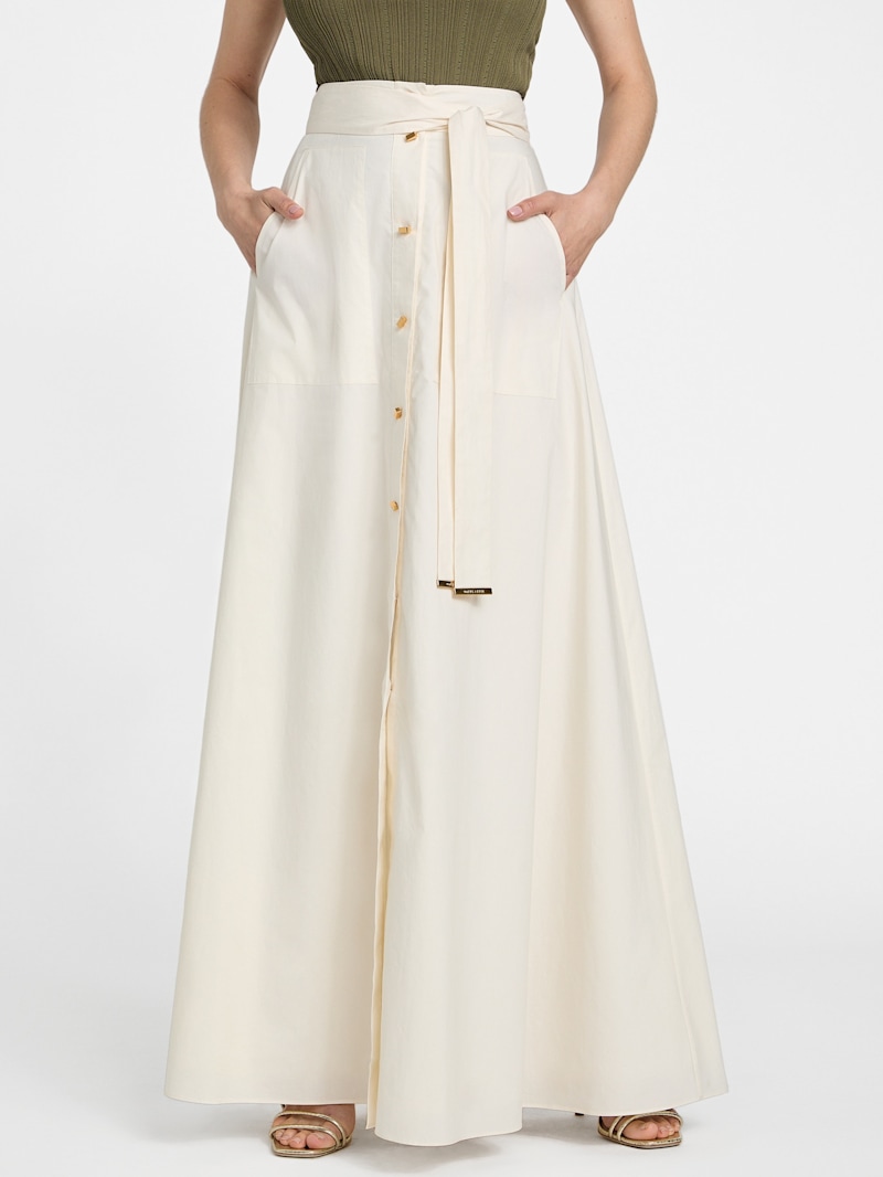 Pat Belted Maxi Skirt | GUESS