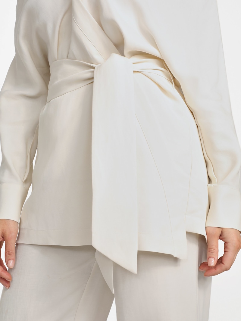 Eco Greta Linen-Blend Wrap Tunic