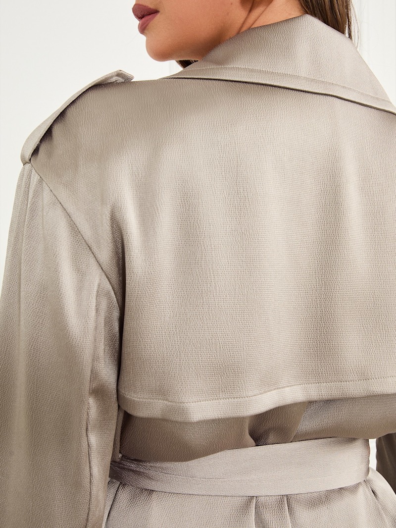 Eva Satin Trench Coat | Marciano