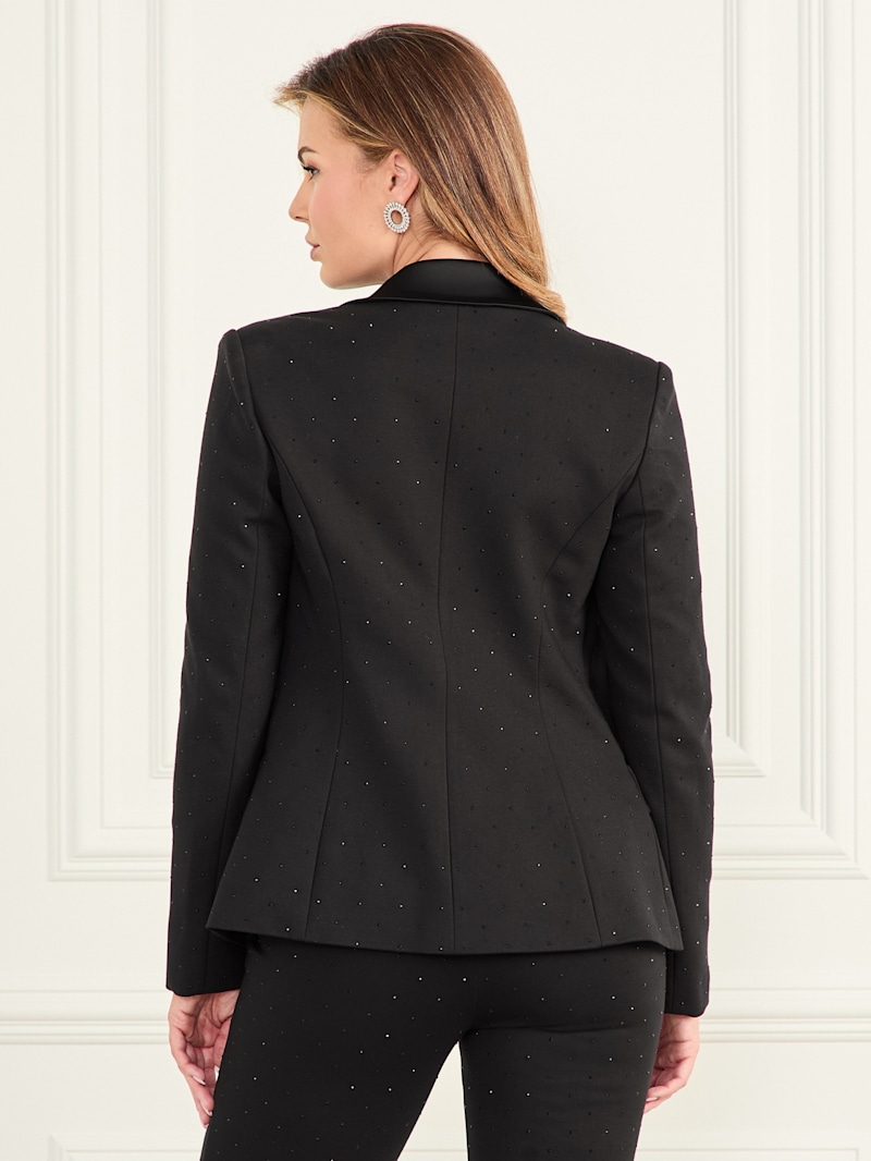 アウターその他 PALM ANGELS Woman Blazer Black PWEN031F23FAB001 1003 Palm Angels Women's Leather Track Blazer In Black | ModeSens