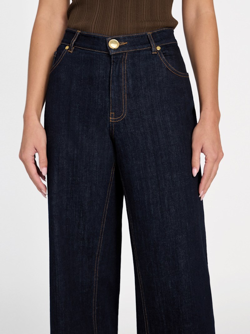 ★2024SPRING新作★GROVE★RIA DENIM PANTS RIA DENIM PANTS [BLUE] - GROVE