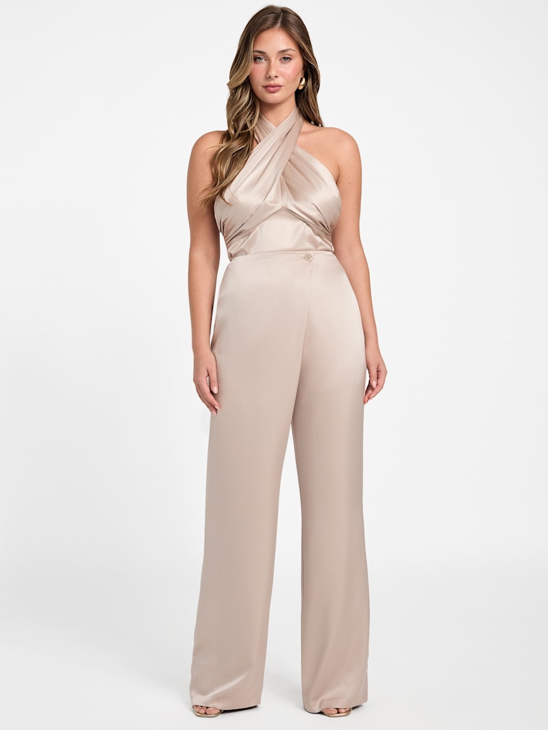 新品タグ付！MARK&LONA パンツ Pants WOMEN ベージュ S Aretha Overlap Pant | GUESS