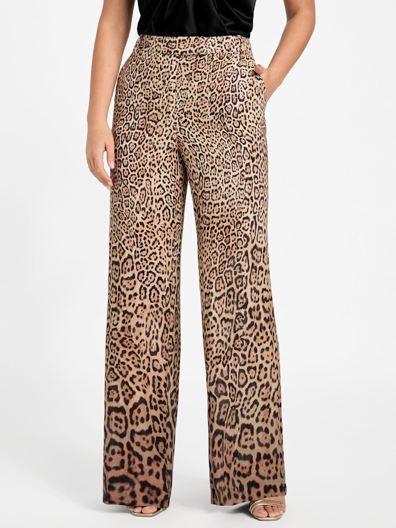 Amy Printed Satin Pant | GUESS