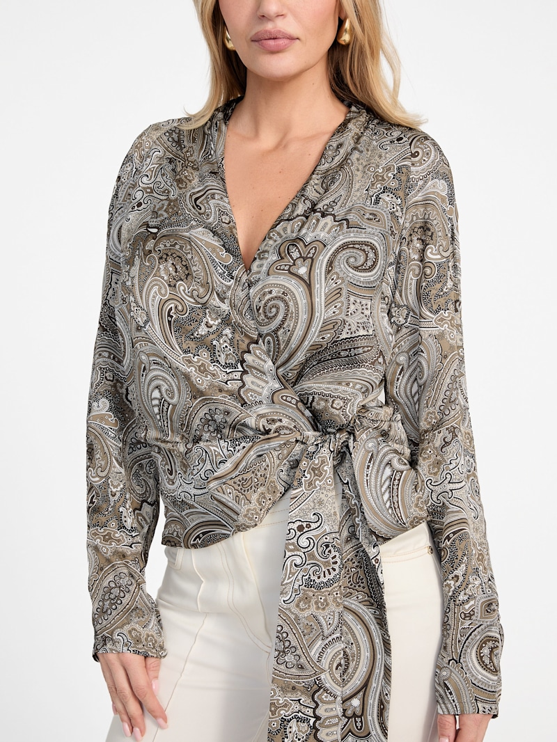 Eco Alanis Printed Wrap Blouse | Marciano