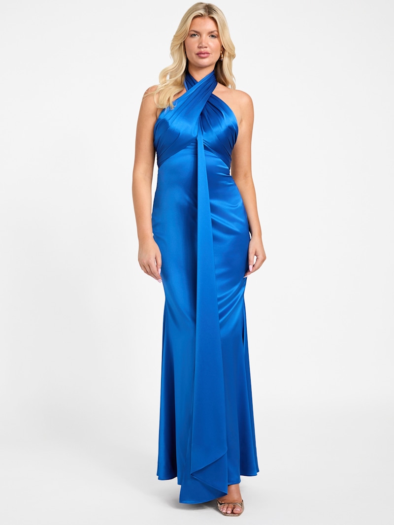 (՞っ ̫ _՞)ᐝ Aretha Draped Maxi Dress | GUESS