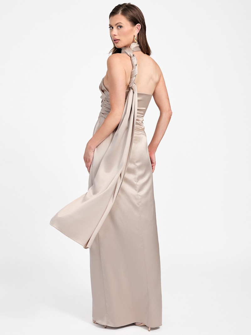 Aretha Satin Gown | GUESS
