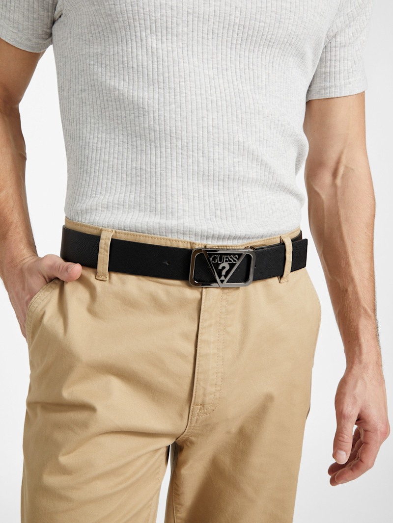 Cutout Logo Plaque Belt | GUESS Factory Ca