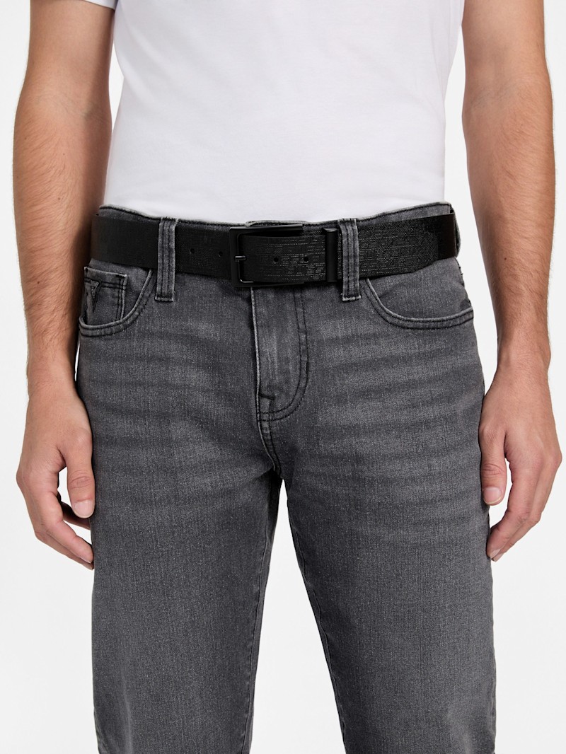 Jetpack Debossed Logo Belt | GUESS Factory