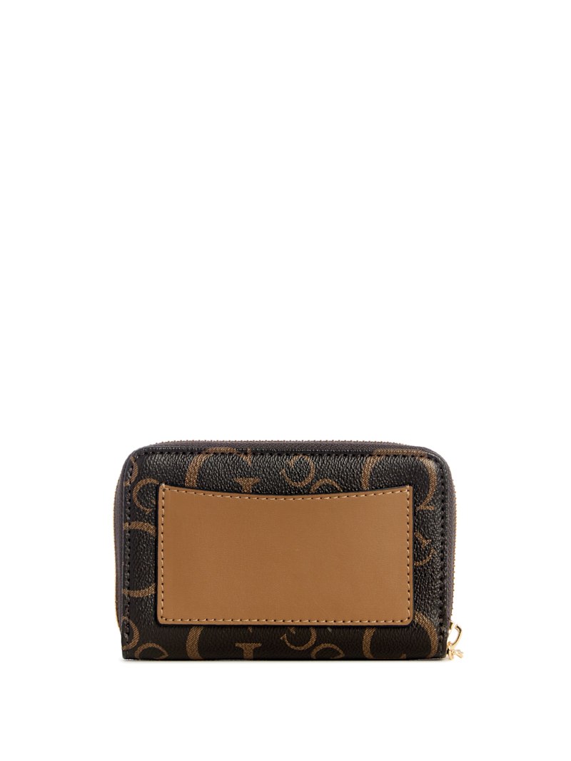 字通 Saffron Logo Zip Wallet | GUESS Factory Ca